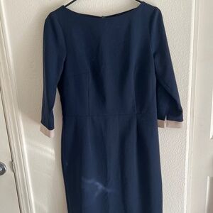ALORE  BLUE AND BEIGE TWO TONED DRESS